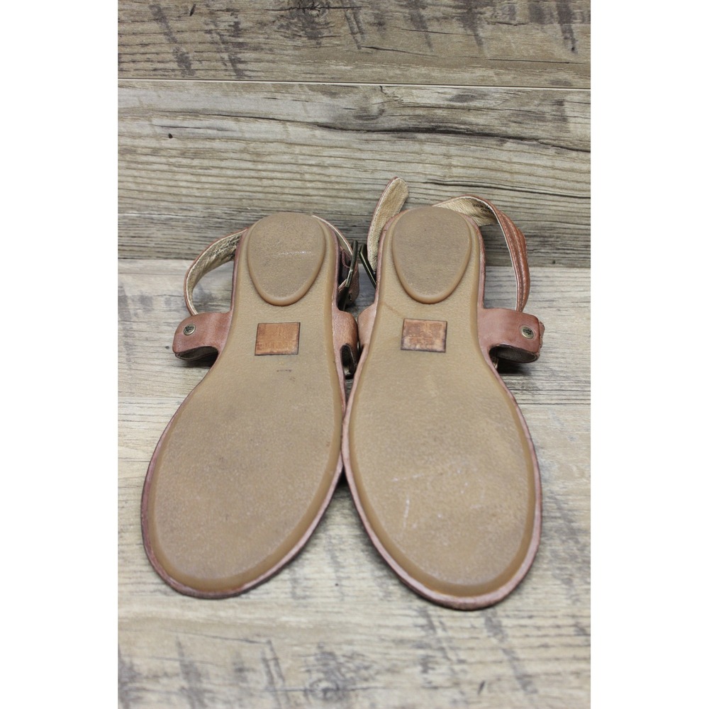 Frye‎ women's Alessia Trapunto leather strappy thong artisanal sandals 9.5M - Picture 10 of 16